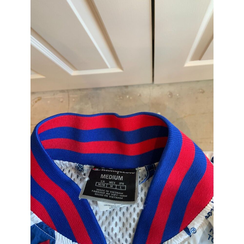 Champion 100th Anniversary All Over Logo Track Jacket Rare Medium